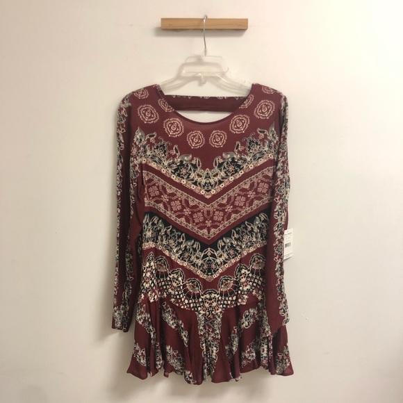 Free People Dresses & Skirts - NWT Free People Red Flowy Open Back Summer Dress
